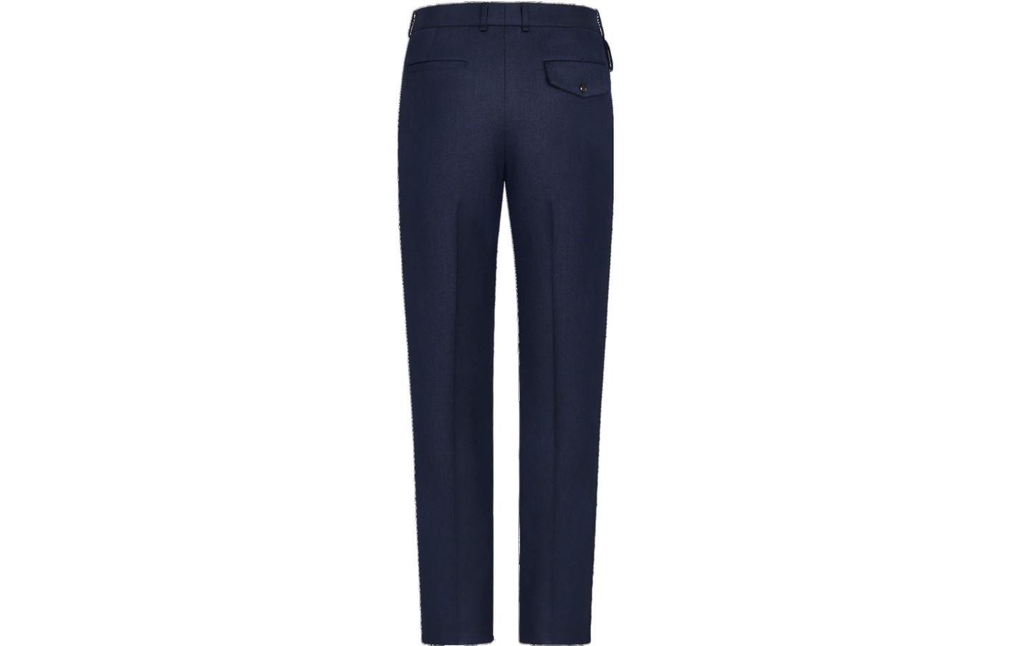 Lookbook LOUIS VUITTON Pantalones Casuales Azul Marino Rectos de Pierna Plisada 1A5DCO