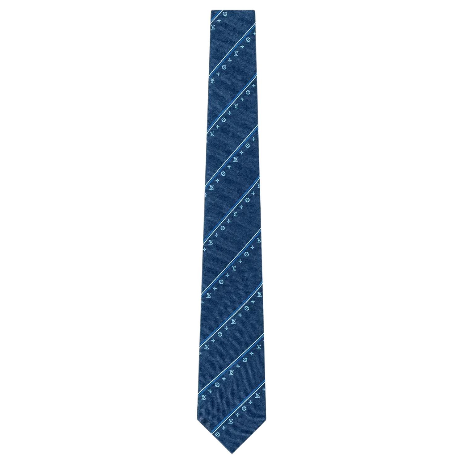 LOUIS VUITTON  Original Silk Tie Blue M77606