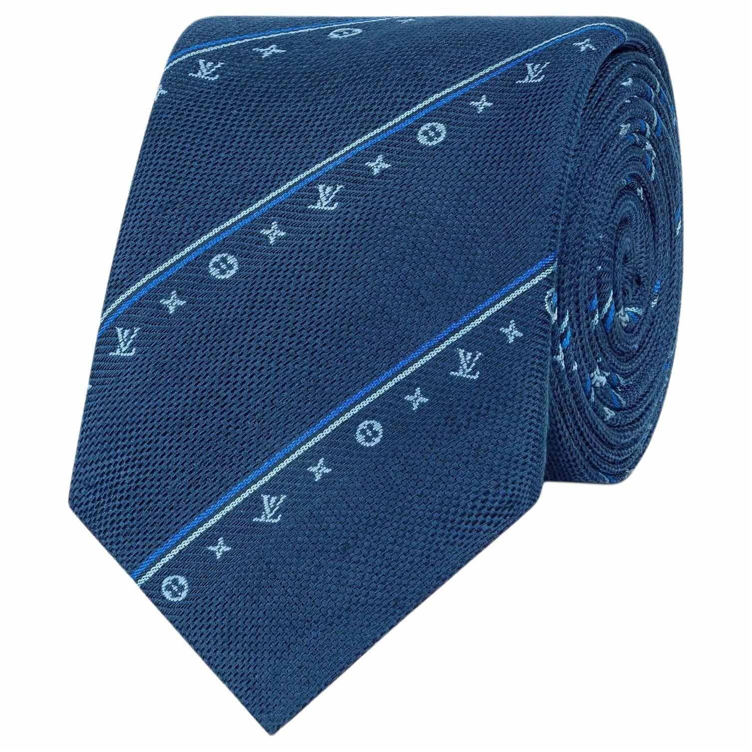 Lookbook 路易威登 原版真絲領帶 藍色 M77606