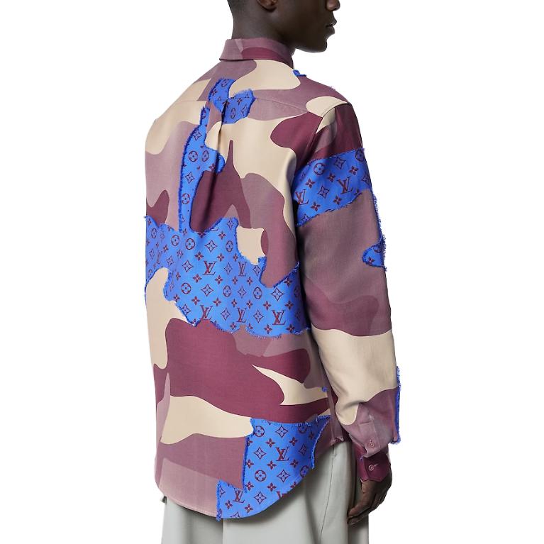 LOUIS VUITTON  Printed Cotton Fil Coupe Button-Up Overshirt Floral Design 1ABY4J 圖 6