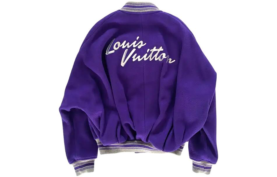 Louis Vuitton  Purple Striped Single-Breasted Baseball Jacket. 1A5Q84 圖 3