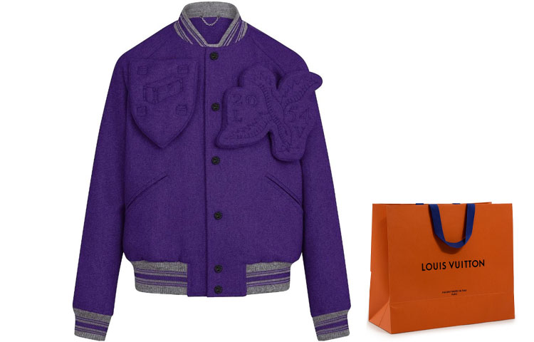 Louis Vuitton  Purple Striped Single-Breasted Baseball Jacket. 1A5Q84 圖 7