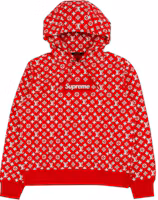 Order 路易威登紅色印花Logo連帽長袖上衣 1A3FBT