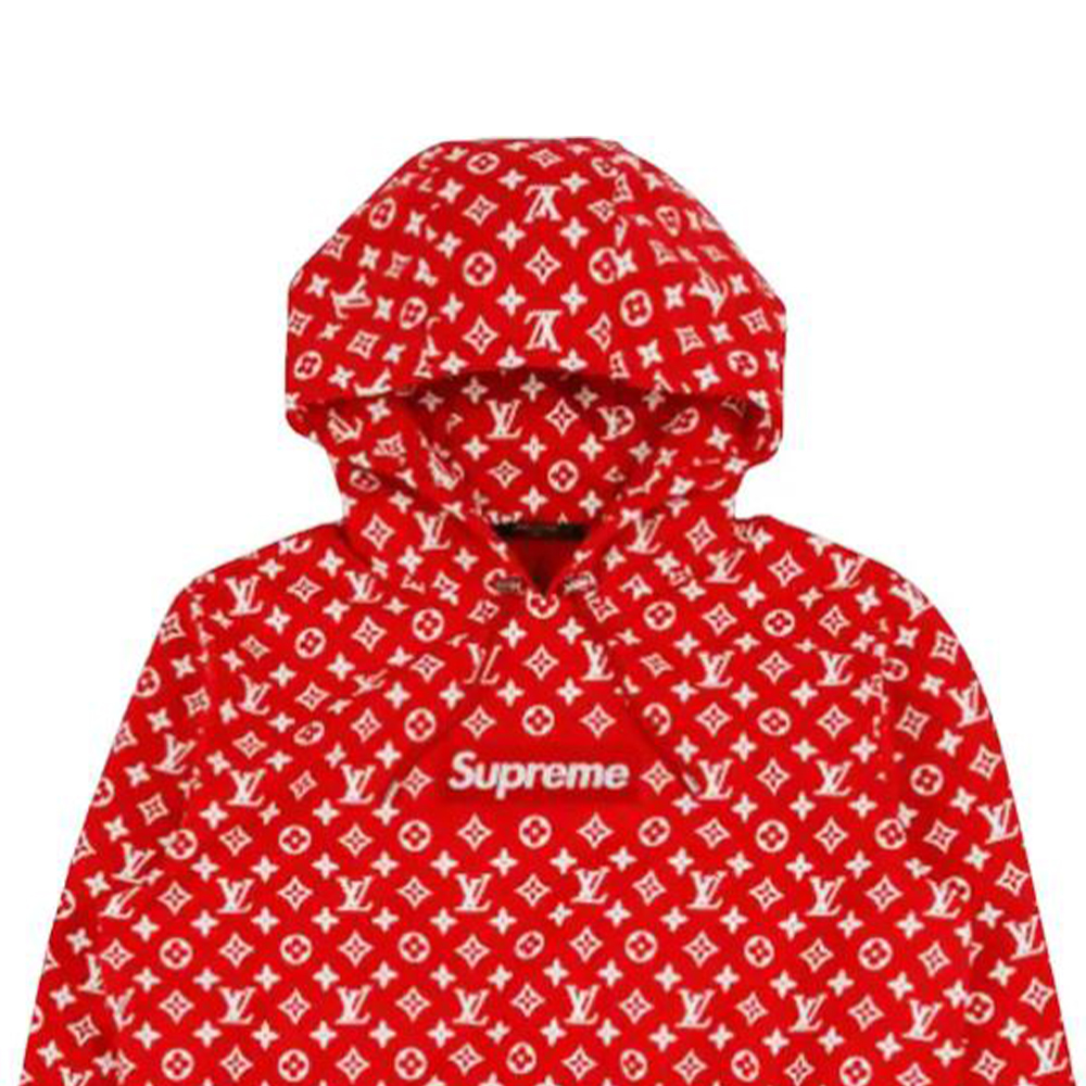 Louis Vuitton  Red Logo Printed Hoodie Long Sleeve 1A3FBT 圖 4