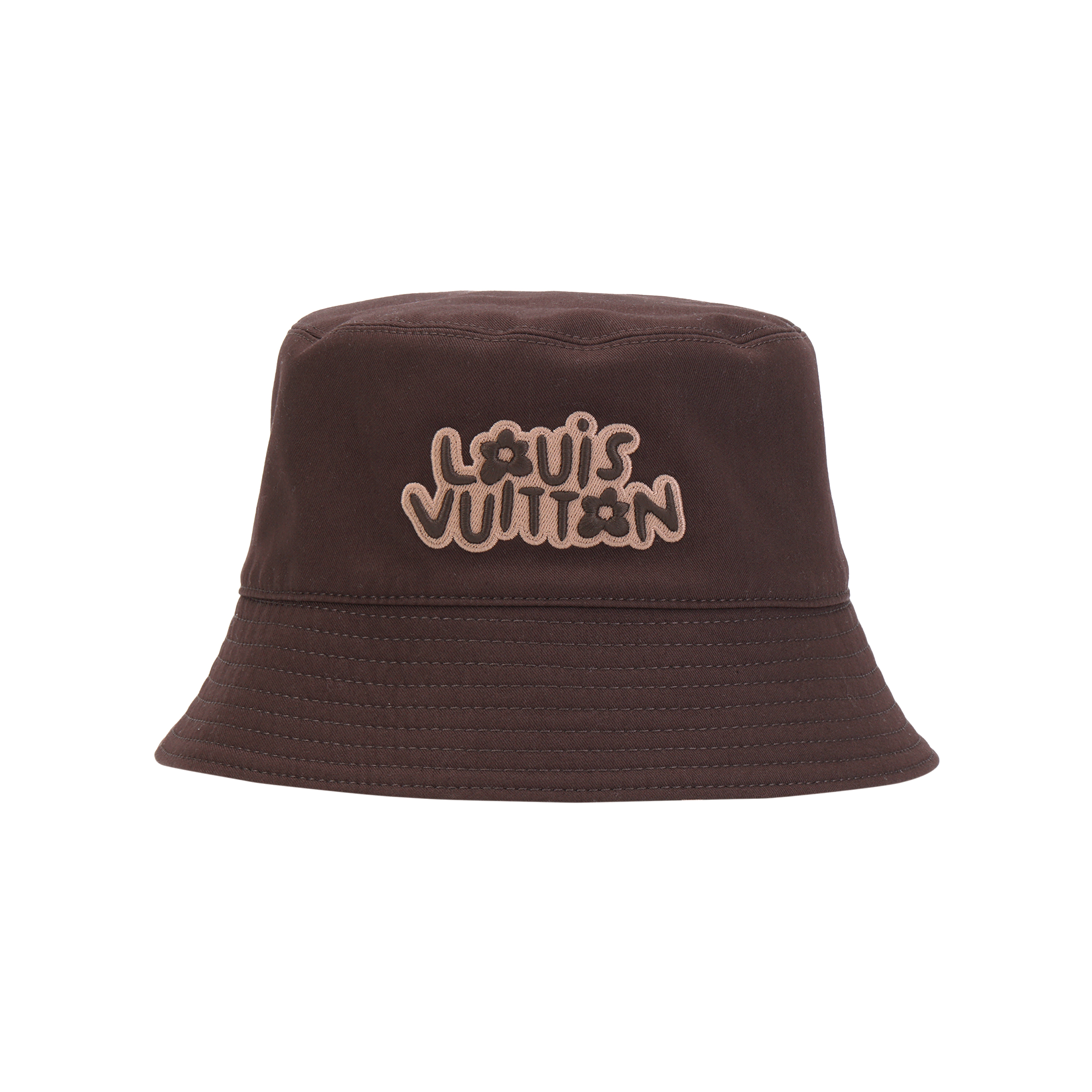 Louis Vuitton  Reversible Cotton Bucket Hat Brown M7466M