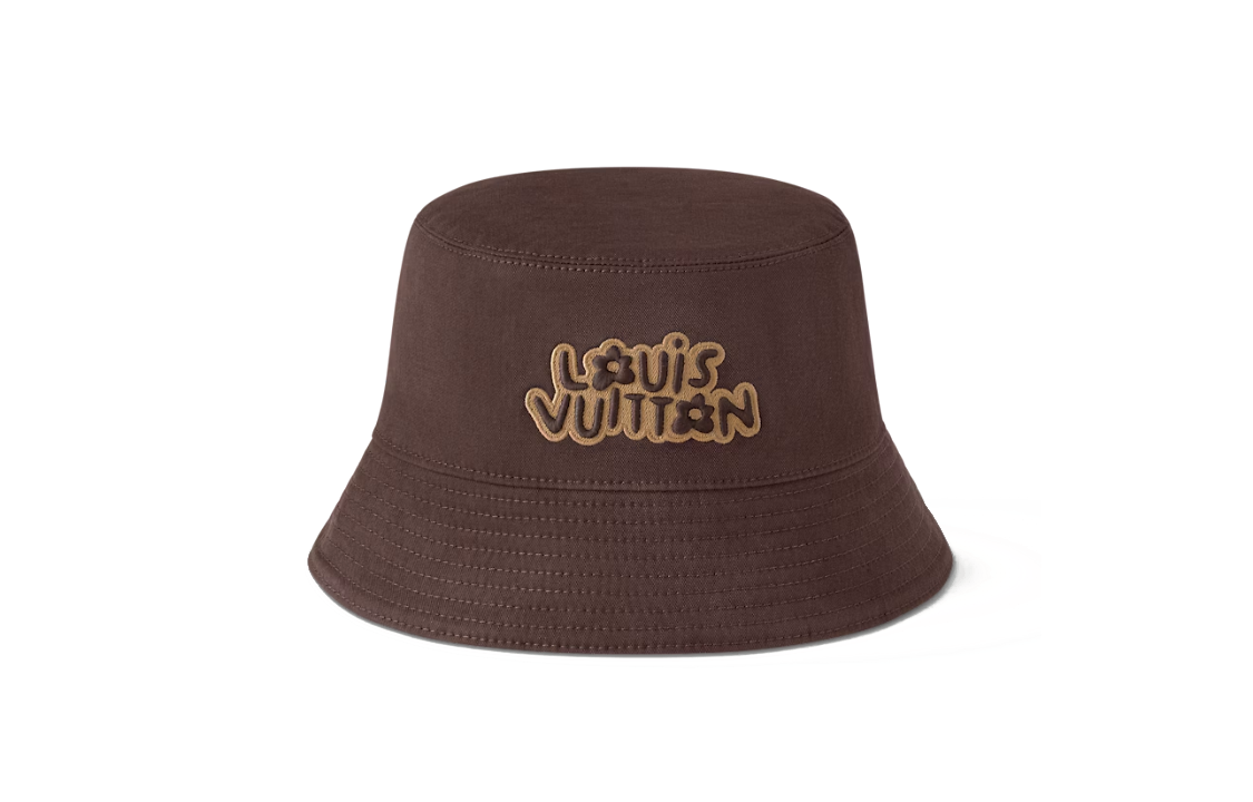 Order Louis Vuitton Topi Bucket Reversible Katun Coklat. M7466M