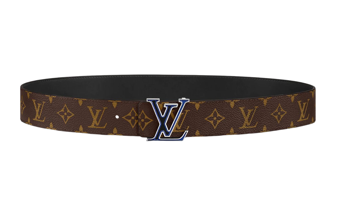 LOUIS VUITTON  Reversible Leather Belt Brown 4cm Width M0539V 圖 2