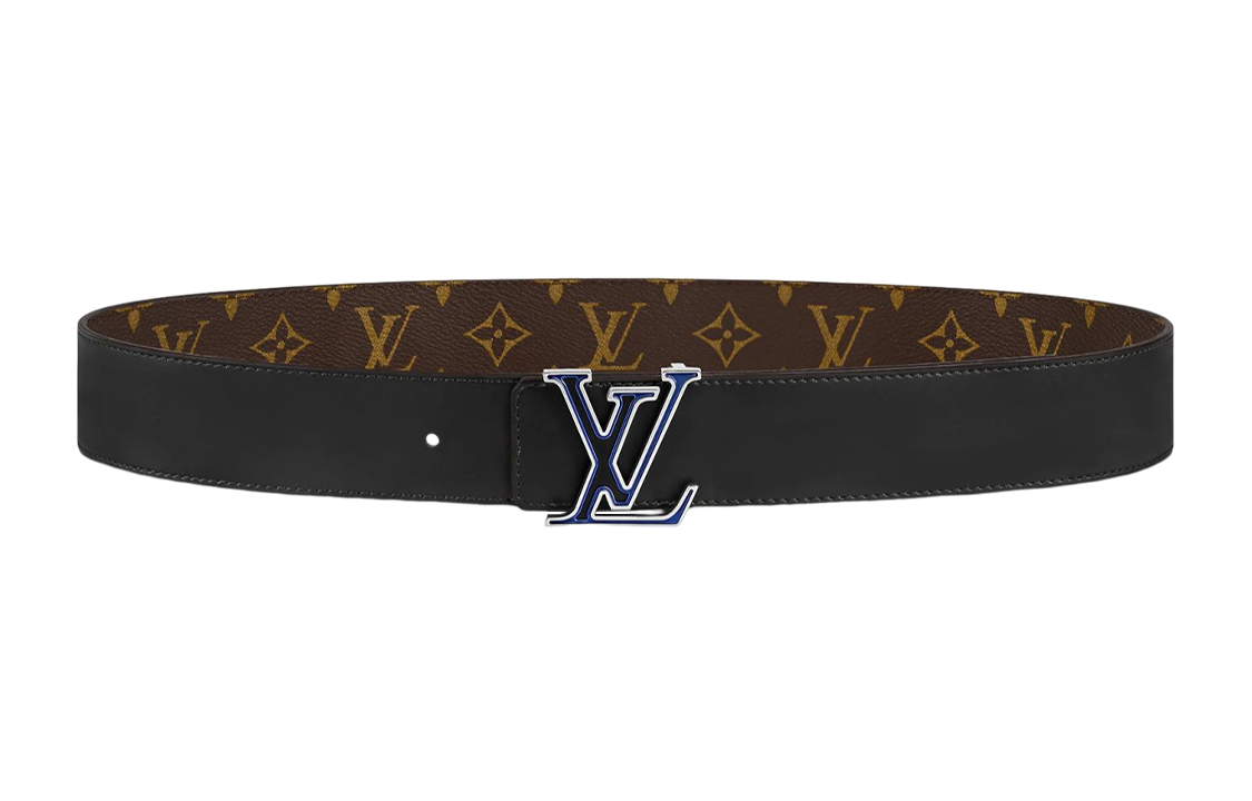 LOUIS VUITTON  Reversible Leather Belt Brown 4cm Width M0539V 圖 3