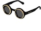 Order ルイヴィトン ラウンドブラックメタルアセテートサングラス 早春25コレクション Z2598U