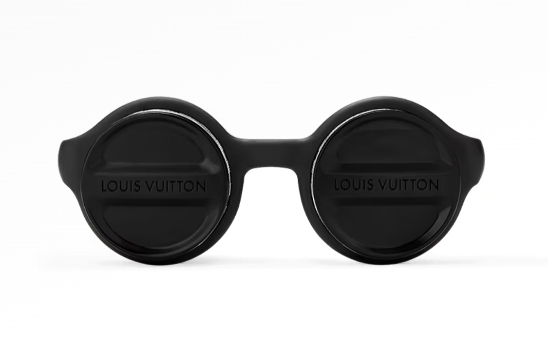 LOUIS VUITTON  Round Sunglasses Black with Logo Details Plastic Rubber. Z2386U 圖 6