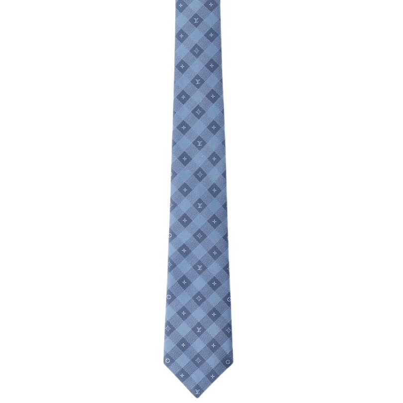 Louis Vuitton  Silk Logo Tie Blue M94782 圖 2