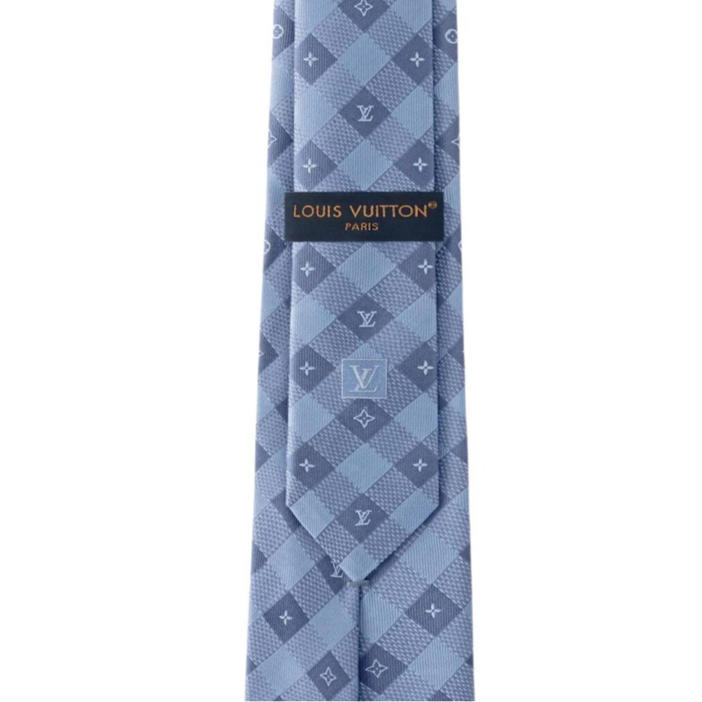 Louis Vuitton  Silk Logo Tie Blue M94782 圖 3