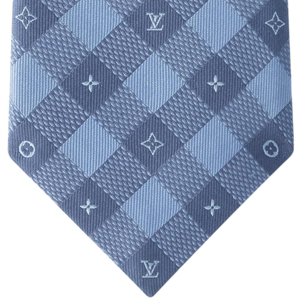 Louis Vuitton  Silk Logo Tie Blue M94782 圖 4