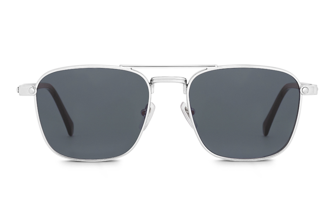 Louis Vuitton  Silver Alloy Aviator Sunglasses with Side Logo Engraving Z1942U 圖 3