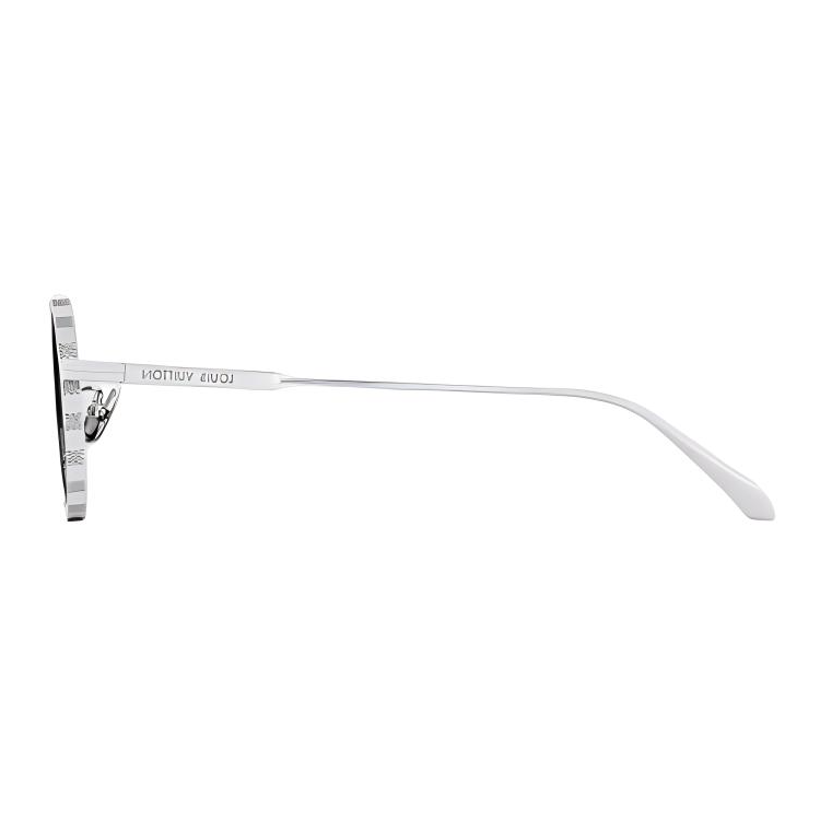 LOUIS VUITTON  Silver Round Metal Logo Sunglasses. 107917789 圖 4