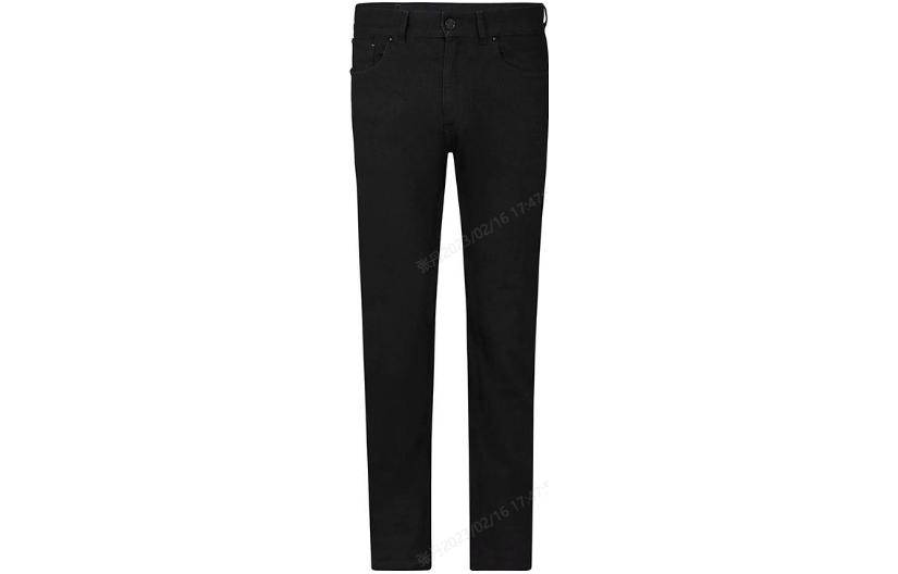 LOUIS VUITTON  Slim Fit Black Jeans with Zipper and Side Pockets 1A5W0H