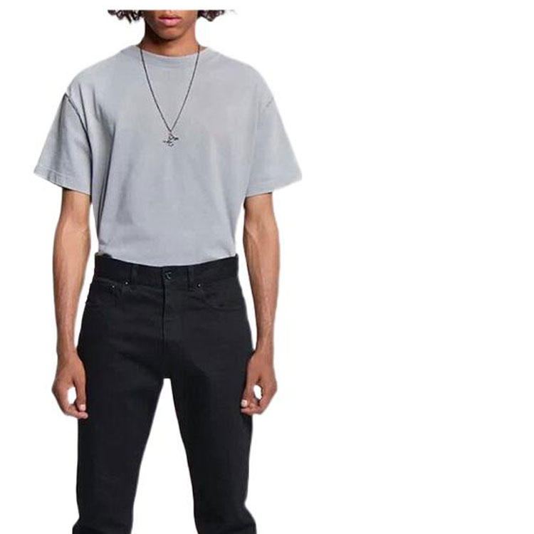 Shop 루이 비통 슬림핏 블랙 진 지퍼 및 사이드 포켓 팬츠 1A5W0H