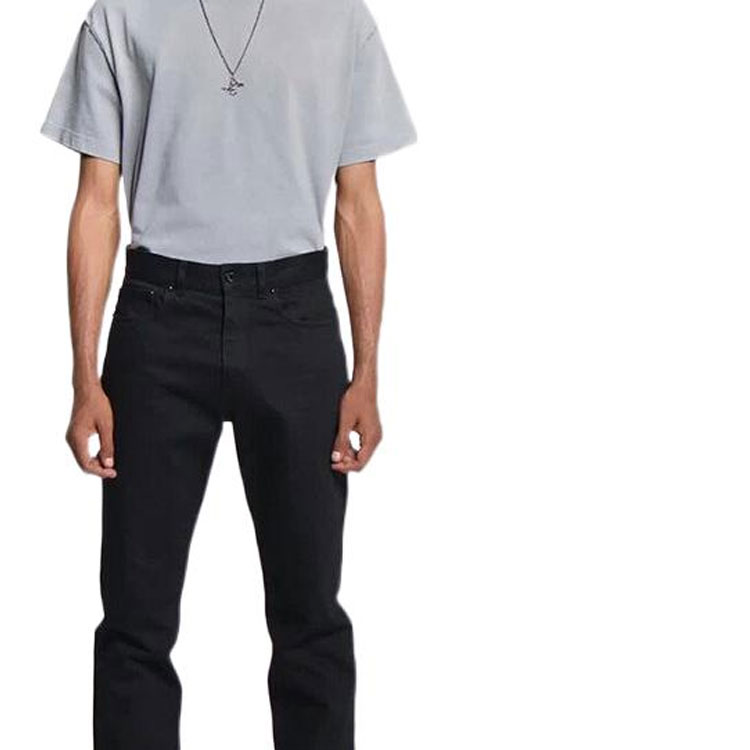 Sizing 루이 비통 슬림핏 블랙 진 지퍼 및 사이드 포켓 팬츠 1A5W0H