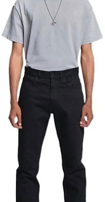 루이 비통 슬림핏 블랙 진 지퍼 및 사이드 포켓 팬츠 1A5W0H Sizing 루이 비통 슬림핏 블랙 진 지퍼 및 사이드 포켓 팬츠 1A5W0H