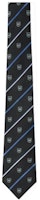 LOUIS VUITTON Tie Anthracite Colorblock Diagonal Stripe Silk M94777 LOUIS VUITTON Tie Anthracite Colorblock Diagonal Stripe Silk M94777