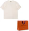 Shop LOUIS VUITTON Kaos Putih Crewneck Logo Lengan Pendek Kasual 1AA5E0