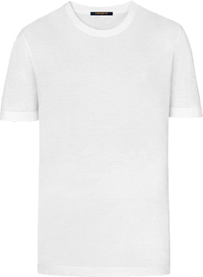 Camiseta Blanca Cuello Redondo LOUIS VUITTON con Bordado de Logo. 1A1SAU Order Camiseta Blanca Cuello Redondo LOUIS VUITTON con Bordado de Logo. 1A1SAU
