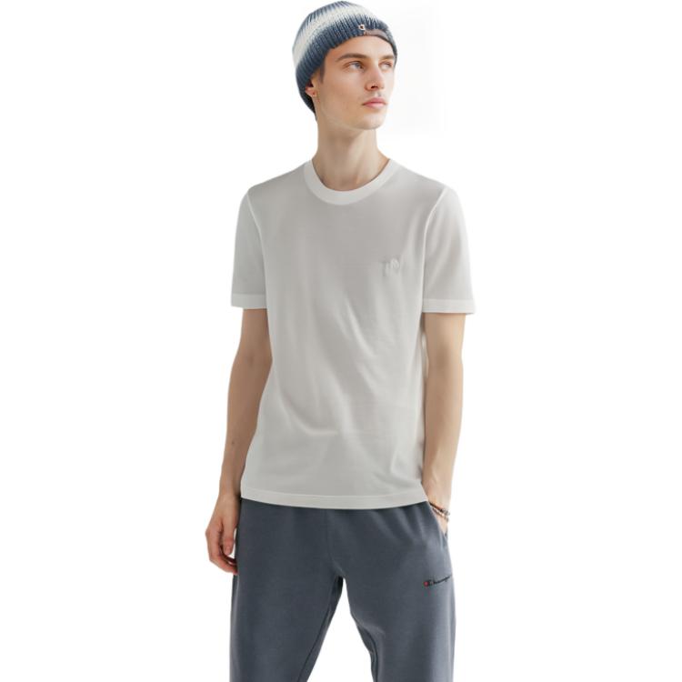 Purchase Camiseta Blanca Cuello Redondo LOUIS VUITTON con Bordado de Logo. 1A1SAU