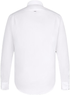 루이비통 화이트 슬림핏 긴소매 포플린 셔츠 컬러 디테일. 1A7Y1J Lookbook 루이비통 화이트 슬림핏 긴소매 포플린 셔츠 컬러 디테일. 1A7Y1J