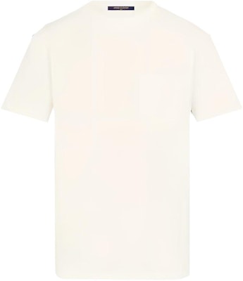 LOUIS VUITTON White Solid Color Crewneck Casual Short Sleeve T-Shirt 1A7XE9 Order LOUIS VUITTON White Solid Color Crewneck Casual Short Sleeve T-Shirt 1A7XE9