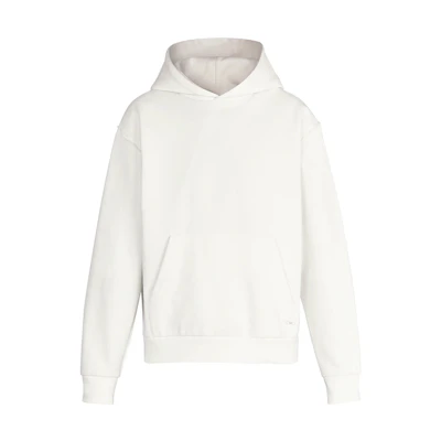 LOUIS VUITTON White Solid Pullover Hoodie Long Sleeve 1A5VIZ