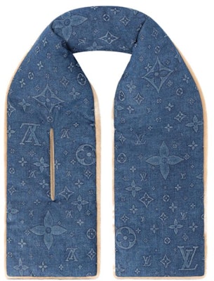 路易威登 蓝色羊毛Logo围巾 LVU49N74 Lookbook 路易威登 蓝色羊毛Logo围巾 LVU49N74