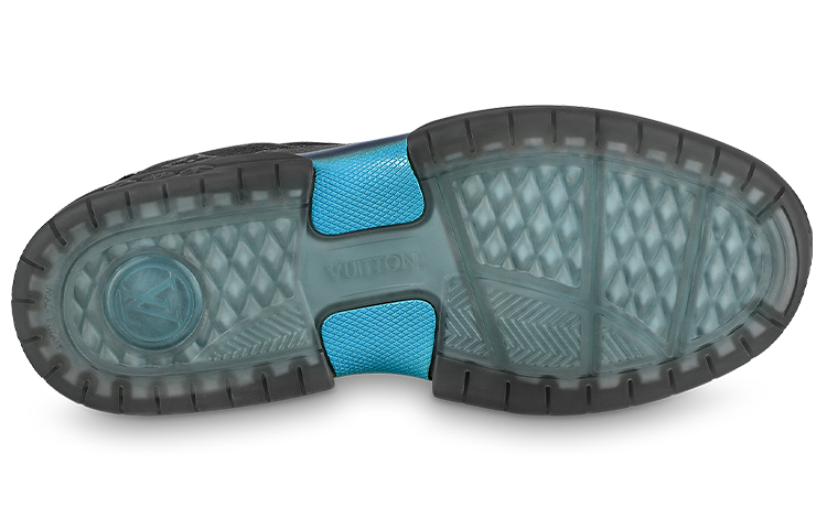 Shop Louis Vuitton A View Sneakers ''Zwart Monogram met Blauw'' 1A9J6T