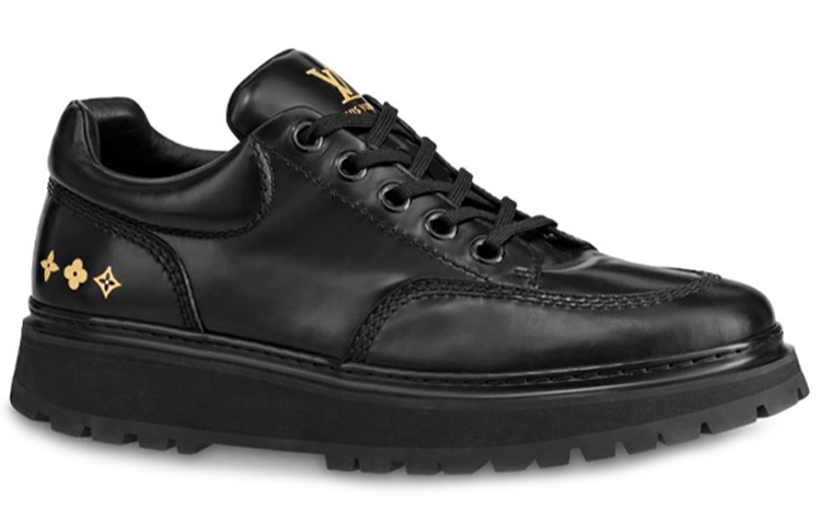 Order Louis Vuitton Abbesses ''Zwarte Lakleren Lage Sneakers'' 1A5XKI