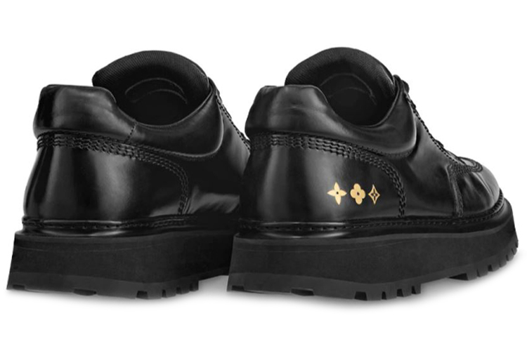 Lookbook Louis Vuitton Abbesses ''Zwarte Lakleren Lage Sneakers'' 1A5XKI