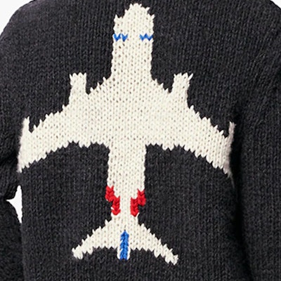 Louis Vuitton Airplane Graphic Wool Pullover Sweater in Gray. 1A97D5 Purchase Louis Vuitton Airplane Graphic Wool Pullover Sweater in Gray. 1A97D5