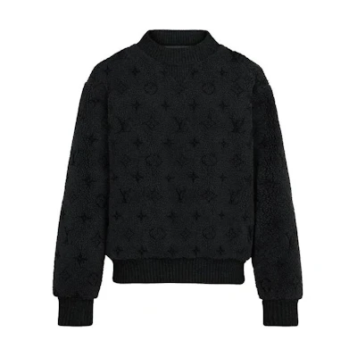 Louis Vuitton All-Over Logo Crewneck Sweatshirt Black () 1A5PEL