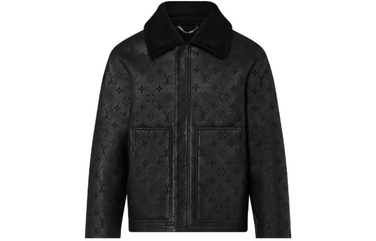 Louis Vuitton All-Over Print Black Single-Breasted Jacket for Men 1ABBBI