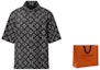 Cheap LOUIS VUITTON Camisa Negra Hombre Manga Corta Estampado Total Casual 1ABYOM