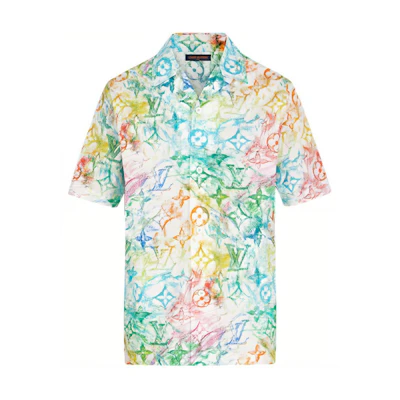 Louis Vuitton All-Over Print Logo Short Sleeve Shirt Multicolor 1A8HH4