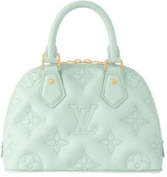 Louis Vuitton Alma BB Quilted Water Green Louis Vuitton Alma BB Quilted Water Green