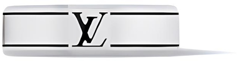 LOUIS VUITTON Alphabet Design 925 Silver Ring Silver. M1544M LOUIS VUITTON Alphabet Design 925 Silver Ring Silver. M1544M