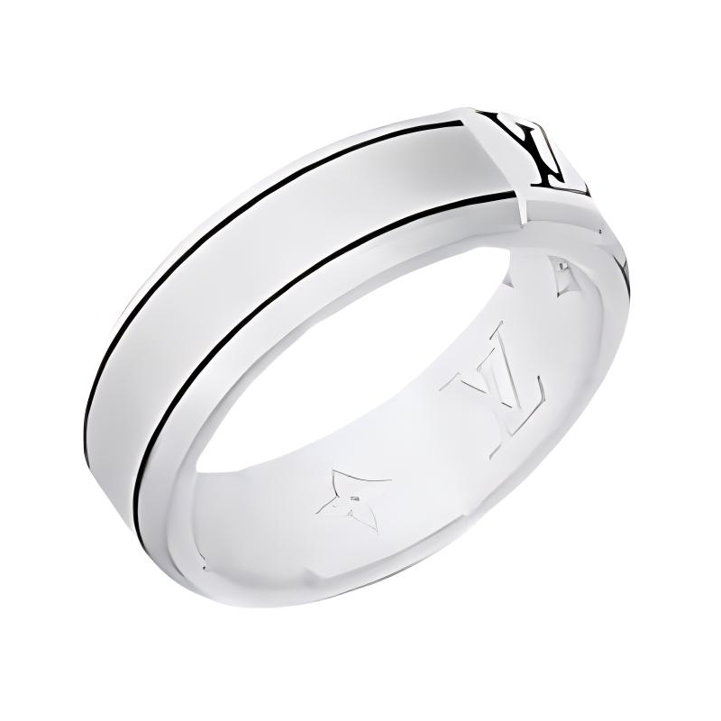 Lookbook 路易威登字母設計925純銀戒指 銀色. M1544M