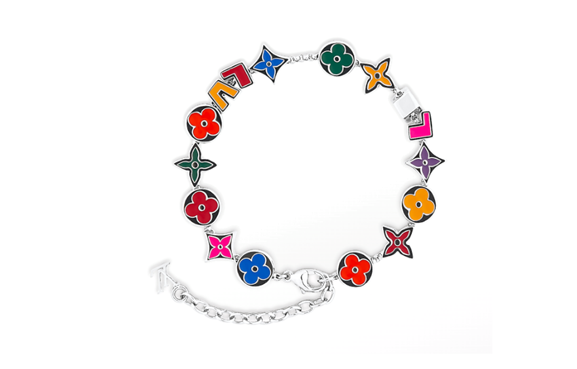 LOUIS VUITTON Alphabet Design Bracelet Unisex Couple Style Multicolor. M1545A 圖 3
