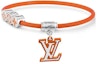 Buy LOUIS VUITTON Alphabet Design Metal Bracelet Unisex Orange Couple Style M8570D