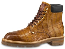 Louis Vuitton Ankle Boot 'Crocodile Leather Mahogany Brown' 1A49EU Louis Vuitton Ankle Boot 'Crocodile Leather Mahogany Brown' 1A49EU