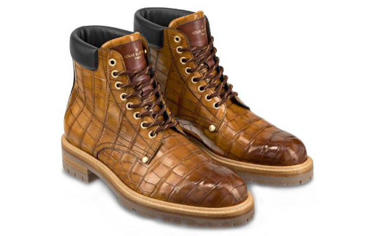 LV Ankle Boot 'Crocodile Leather Mahogany Brown' 圖 2