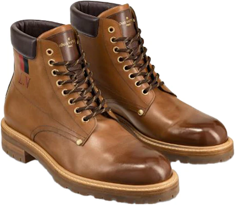 Louis Vuitton Stiefelette ''Gewachstes Kalbsleder Bernsteinbraun'' 1A46MS Shop Louis Vuitton Stiefelette ''Gewachstes Kalbsleder Bernsteinbraun'' 1A46MS
