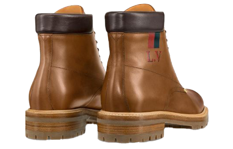 Purchase Louis Vuitton Stiefelette ''Gewachstes Kalbsleder Bernsteinbraun'' 1A46MS