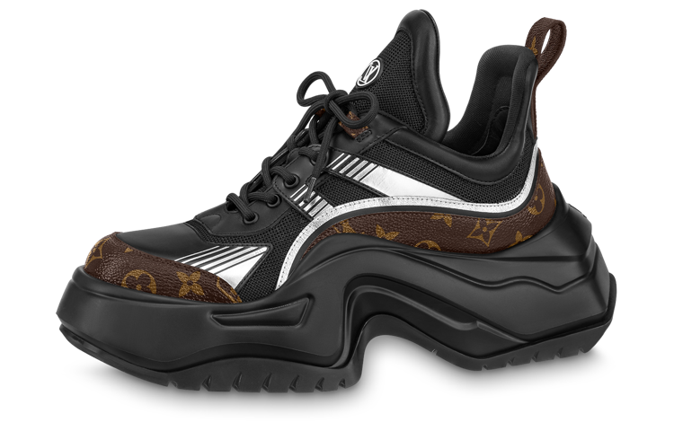 Louis Vuitton Archlight 2.0 Platform Sneakers 'Black White with Brown Monogram' 1ABIHC