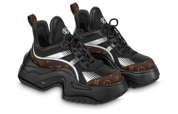 Order Sneakers Louis Vuitton Archlight 2.0 Platform ''Nero Bianco con Monogramma Marrone'' 1ABIHC